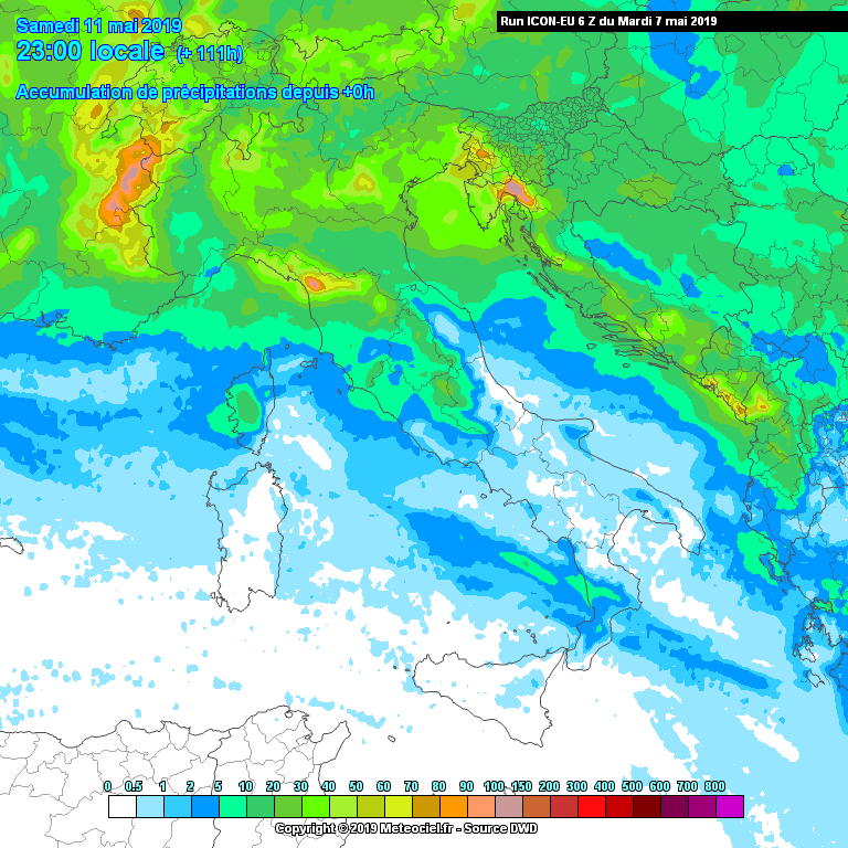 meteo italia piogge accumulate fino a sabato 11 maggio meteo italia piogge accumulate fino a sabato 11 maggio