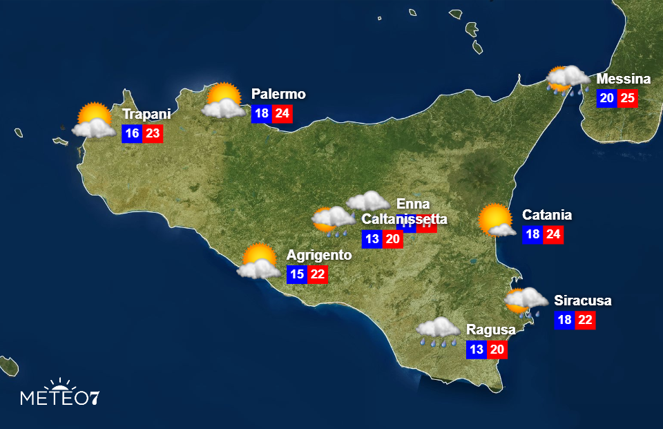 Meteo Sicilia Sabato 26 Ottobre 2019 Meteo Sicilia Sabato 26 Ottobre 2019