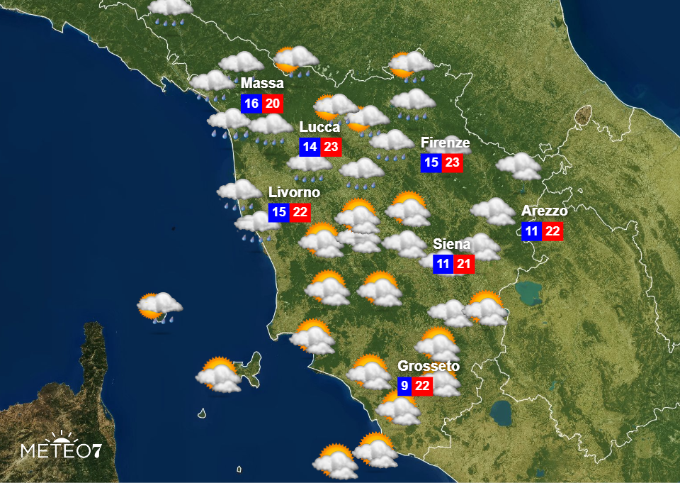 Meteo Toscana Martedì 29 Ottobre Meteo Toscana Martedì 29 Ottobre