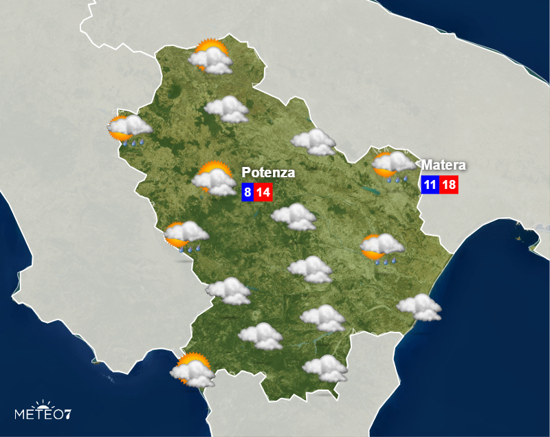 Meteo Basilicata Lunedì 11 Novembre 2019