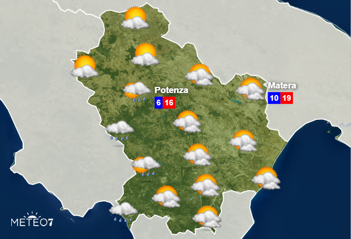 Meteo Basilicata Lunedì 4 Novembre 2019