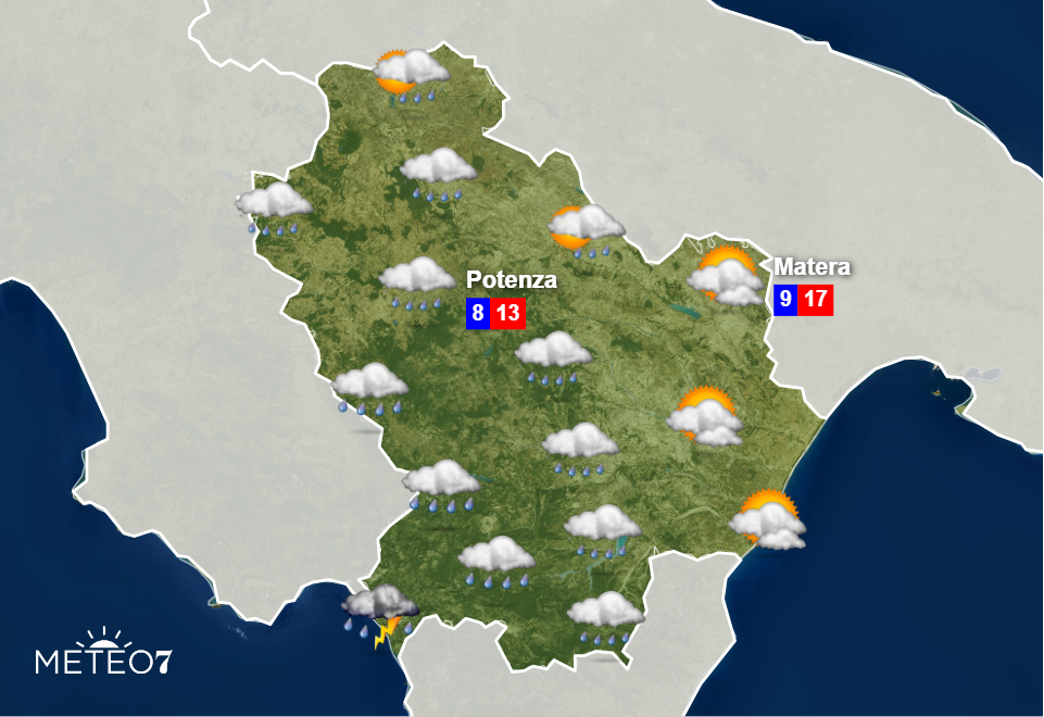 Meteo Basilicata Martedì 12 Novembre 2019