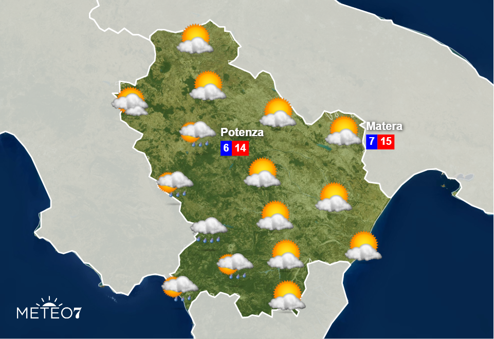 Meteo Basilicata Mercoledì 13 Novembre 2019