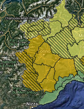 Allerte Meteo Piemonte Lunedì 25 Novembre 2019 Allerte Meteo Piemonte Lunedì 25 Novembre 2019