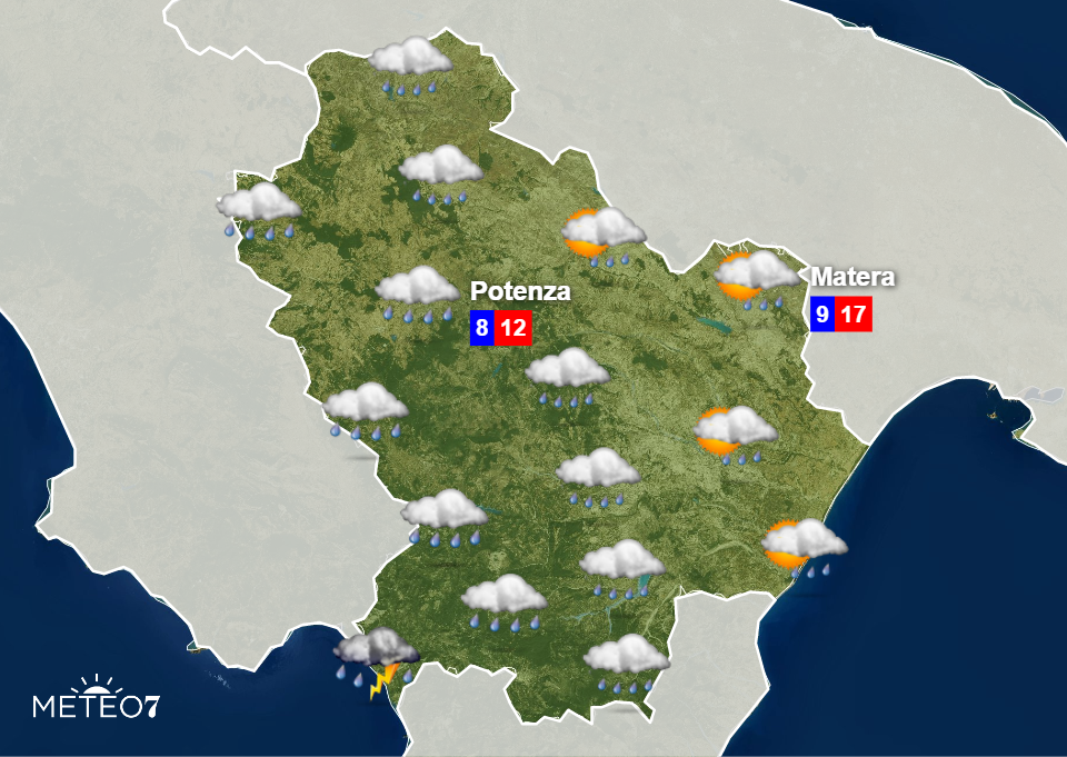 Meteo Basilicata Mercoledì 13 Novembre 2019 Meteo Basilicata Mercoledì 13 Novembre 2019