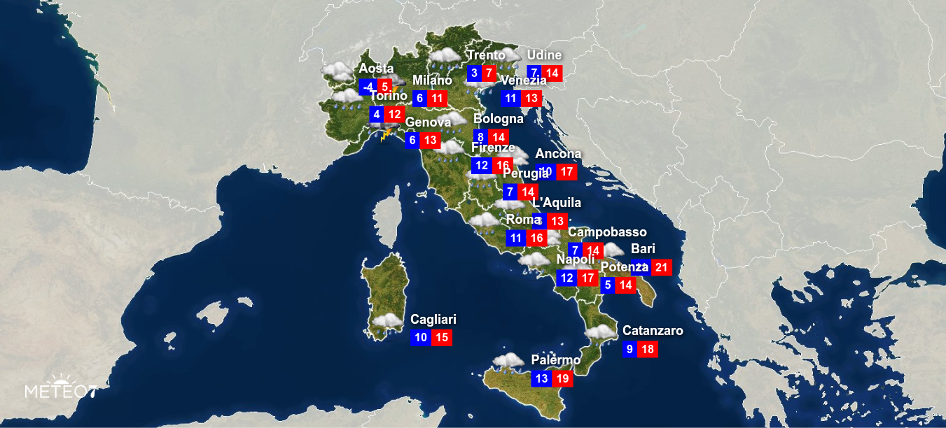 Previsioni Martedì 19 Novembre 2019 Previsioni Martedì 19 Novembre 2019