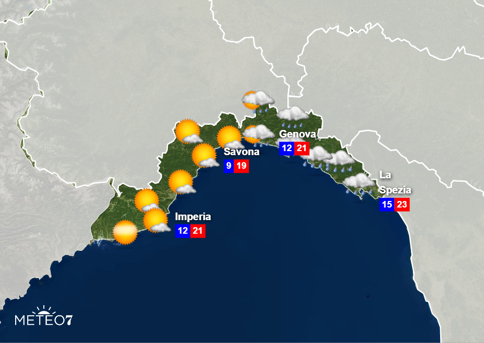 Previsioni Liguria 4 Novembre