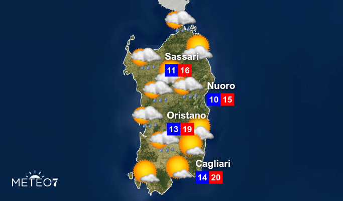 Previsioni Sardegna 28 Novembre 2019