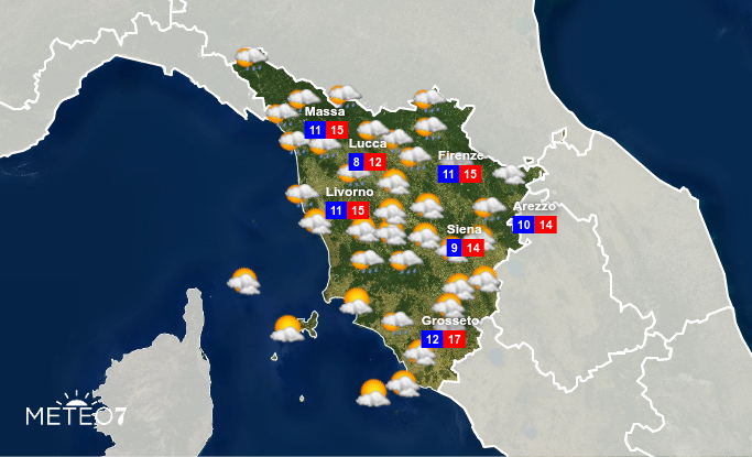 Previsioni Toscana Lunedì 16 Dicembre 2019 Previsioni Toscana Lunedì 16 Dicembre 2019