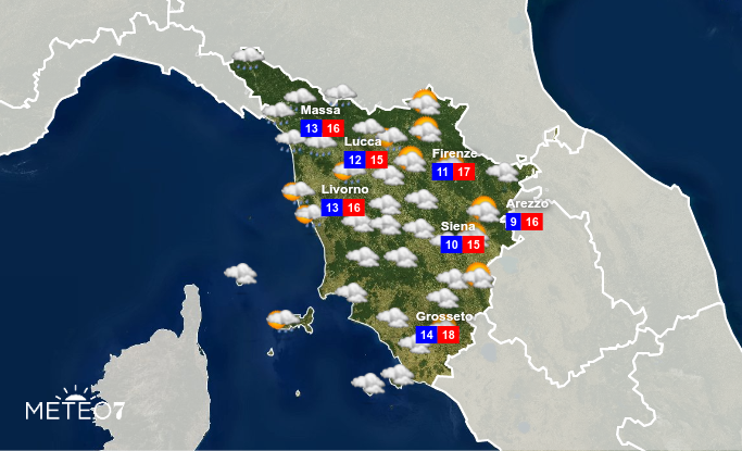 Previsioni Toscana Martedì 17 Dicembre 2019 Previsioni Toscana Martedì 17 Dicembre 2019
