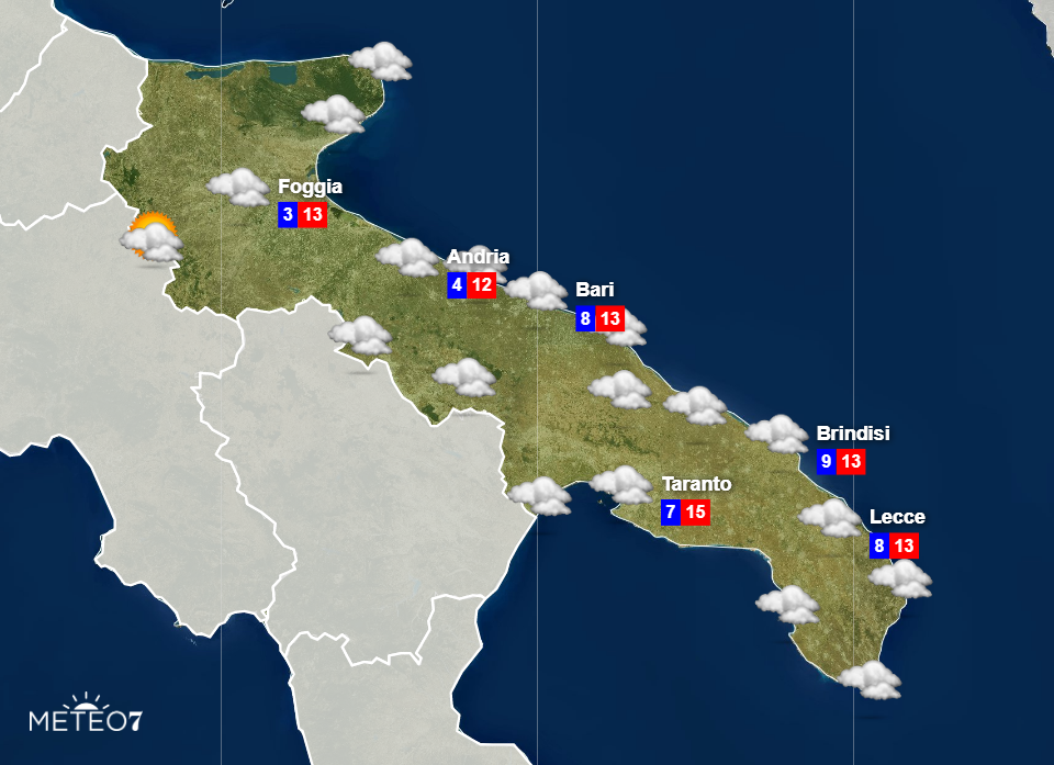 Previsioni Mercoledì 4 Dicembre 2019