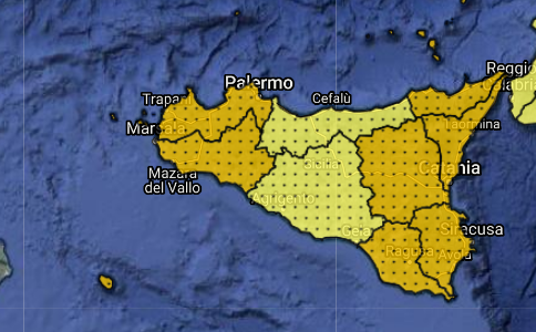 Allerte Meteo Sicilia per Mercoledì 25 Marzo 2020 Allerte Meteo Sicilia per Mercoledì 25 Marzo 2020