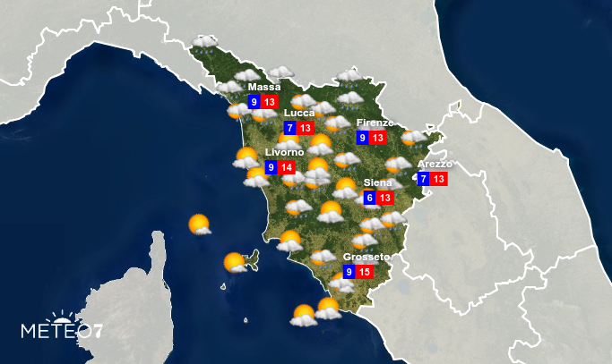 Previsioni Toscana Venerdì 6 Marzo 2020 Previsioni Toscana Venerdì 6 Marzo 2020