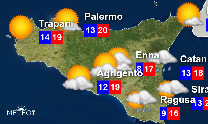 Previsioni Sicilia Venerdì 24 Aprile 2020