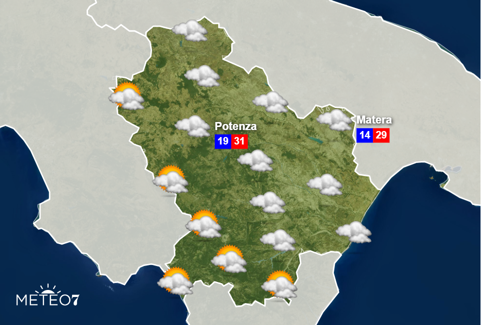 Meteo Basilicata Venerdì 15 Maggio 2020