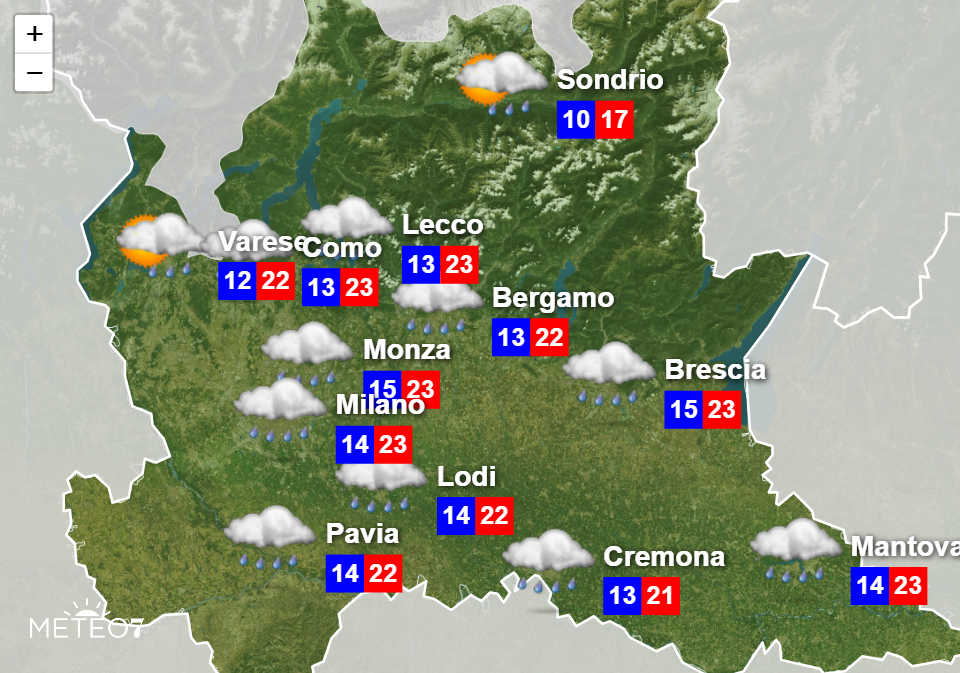 Previsioni Lombardia Giovedì 11 Giugno 2020 Previsioni Lombardia Giovedì 11 Giugno 2020